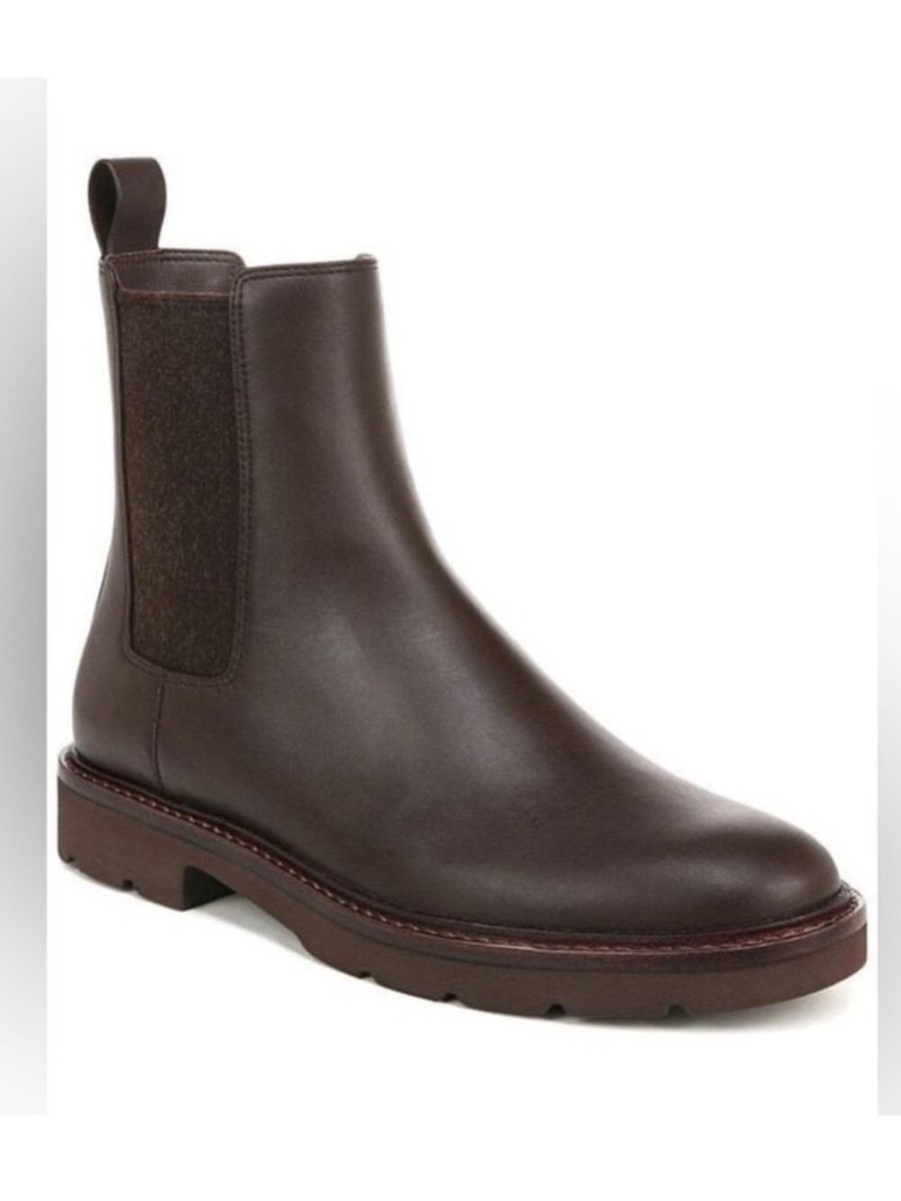 Vince Brown Leather Pinecrest Chelsea ankle Boots